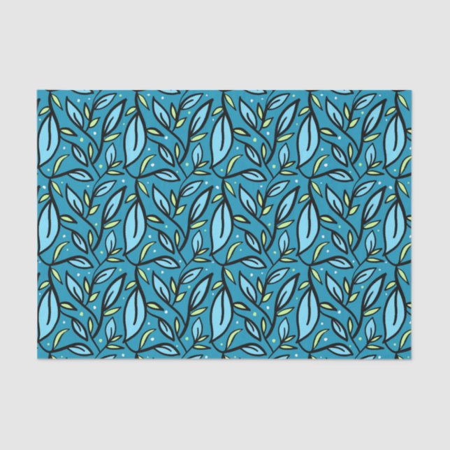 Leaves of Blue Tissue Paper (Front)