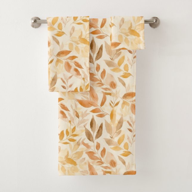 Leaves of Gold Bath Towel Set (Insitu)