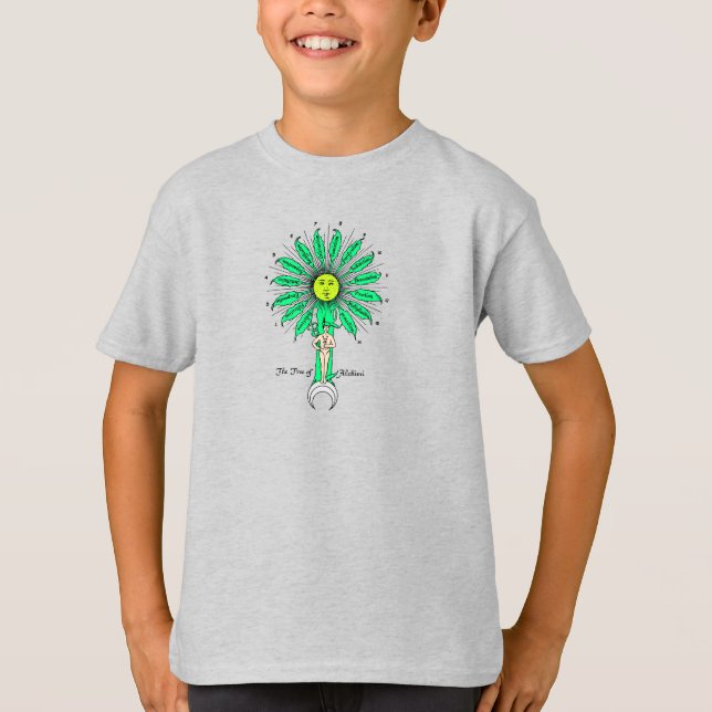 Leaves of Hermes Sacred Tree T-Shirt (Front)
