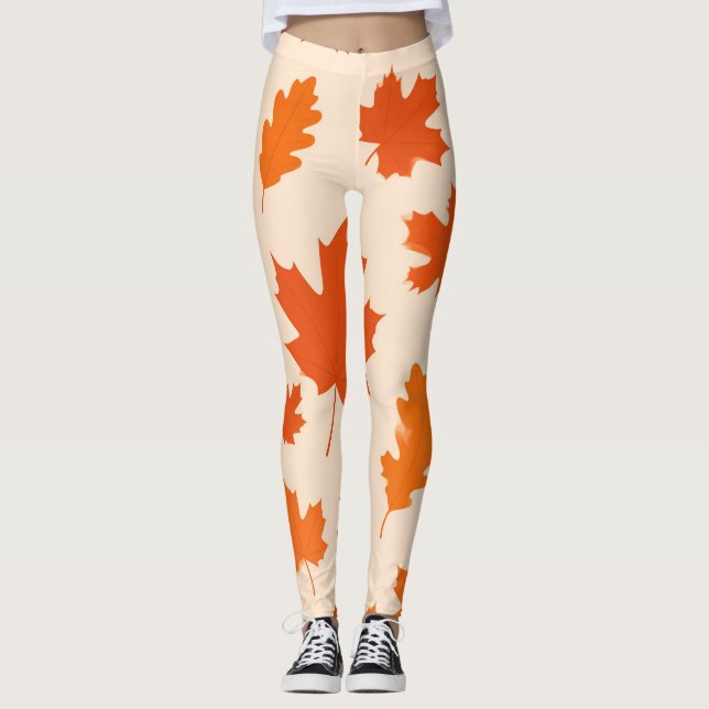 Leaves of Thanks Leggings (Front)