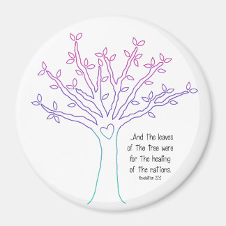 Leaves of the Tree Magnet (Style Pink/Purple)
