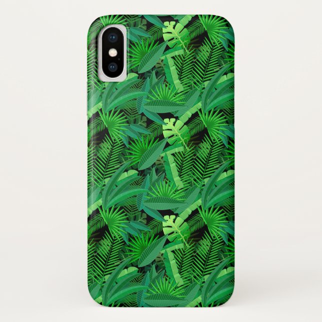 Leaves Of Tropical Palm Trees Case-Mate iPhone Case (Back)