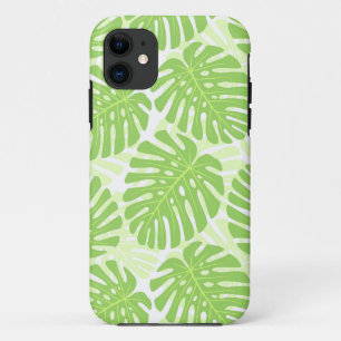 Leaves Of Tropical Plant - Monstera Pattern iPhone 11 Case