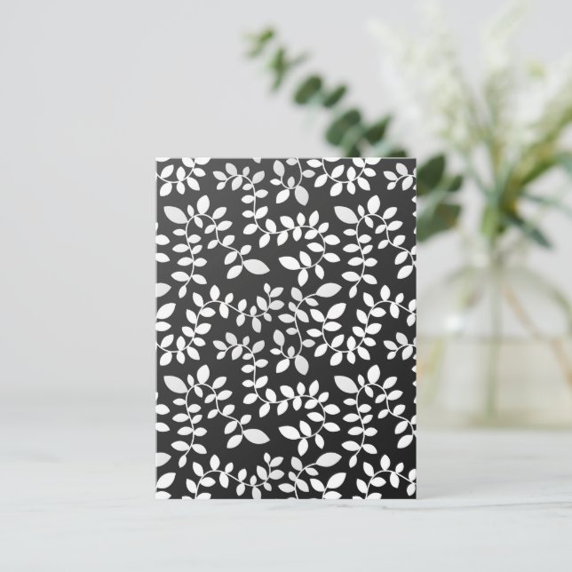 Leaves Pattern 10 Postcard (Standing Front)