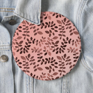 Leaves Pattern 11 6 Cm Round Badge