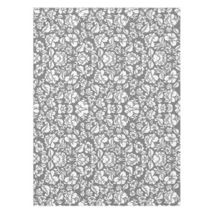 Leaves pattern 14b Grey BG Tablecloth