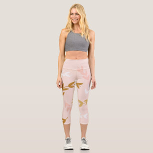 Leaves Pattern 4 Capri Leggings