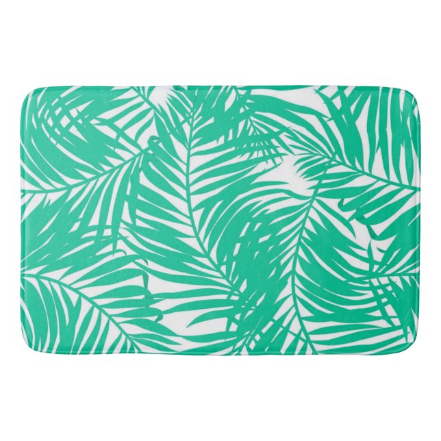 Leaves pattern bath mat (Front)