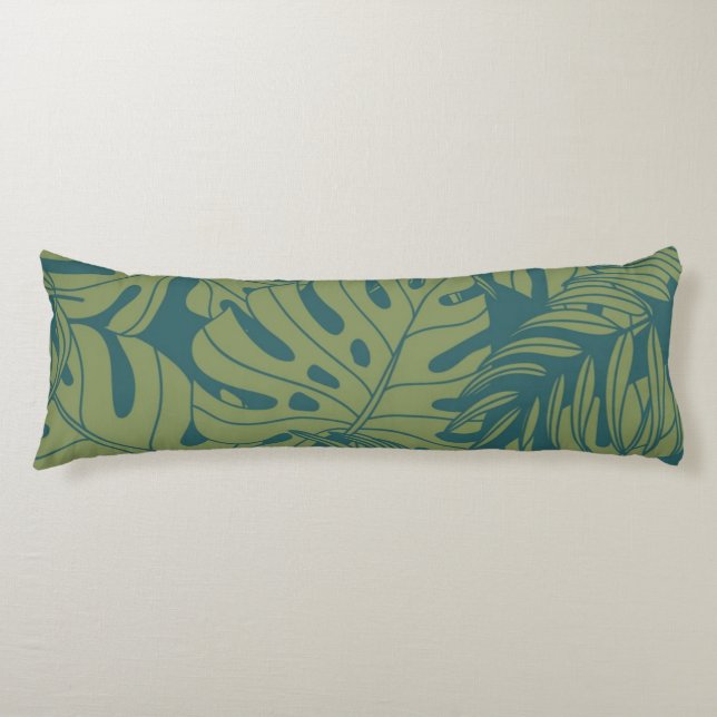 Leaves pattern body cushion (Front)