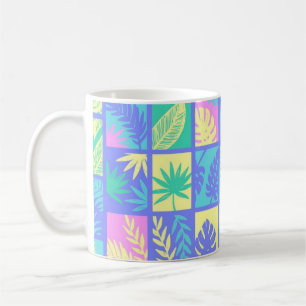Leaves pattern coffee mug