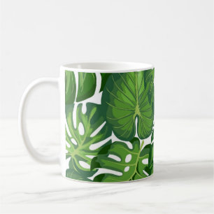 Leaves pattern coffee mug