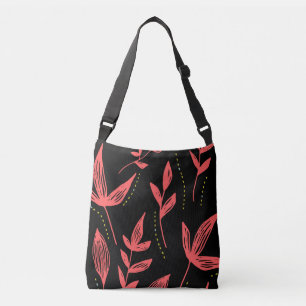 Leaves pattern crossbody bag