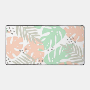 Leaves pattern desk mat