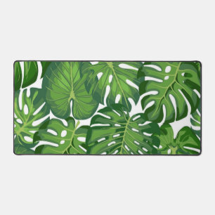 Leaves pattern desk mat