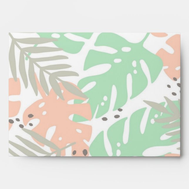 Leaves pattern envelope (Front)