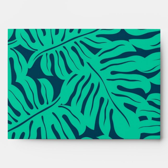 Leaves pattern envelope (Front)