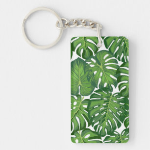 Leaves pattern key ring