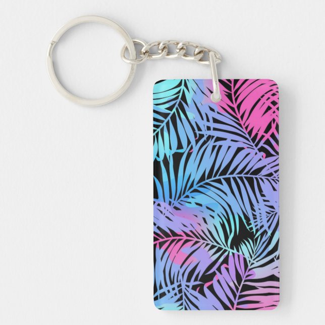 Leaves pattern key ring (Front)