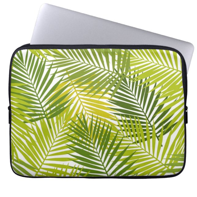 Leaves pattern laptop sleeve (Front)
