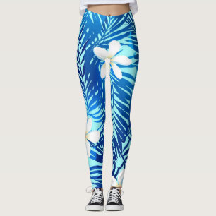 Leaves pattern leggings