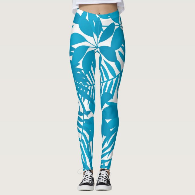 Leaves pattern leggings (Front)