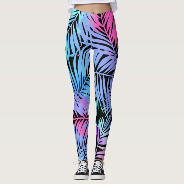 Leaves pattern leggings (Front)