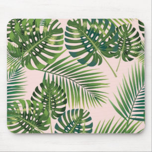 Leaves pattern mouse pad