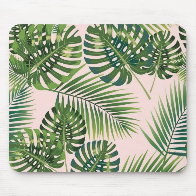 Leaves pattern mouse pad (Front)
