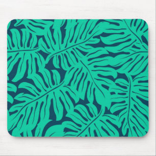 Leaves pattern mouse pad