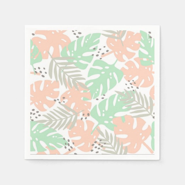 Leaves pattern napkin (Front)