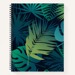 Leaves pattern notebook