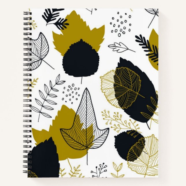 Leaves pattern notebook (Front)