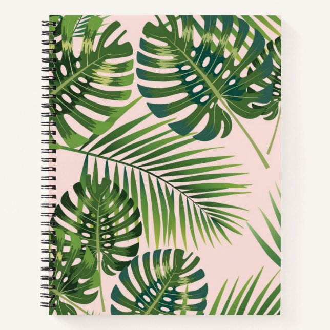 Leaves pattern notebook (Front)