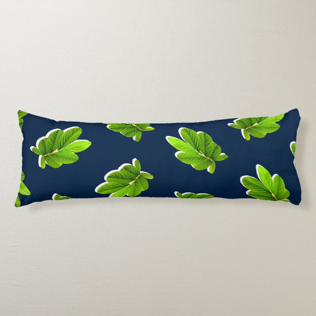 Leaves Pattern of the Tropics Body Pillow (Front)