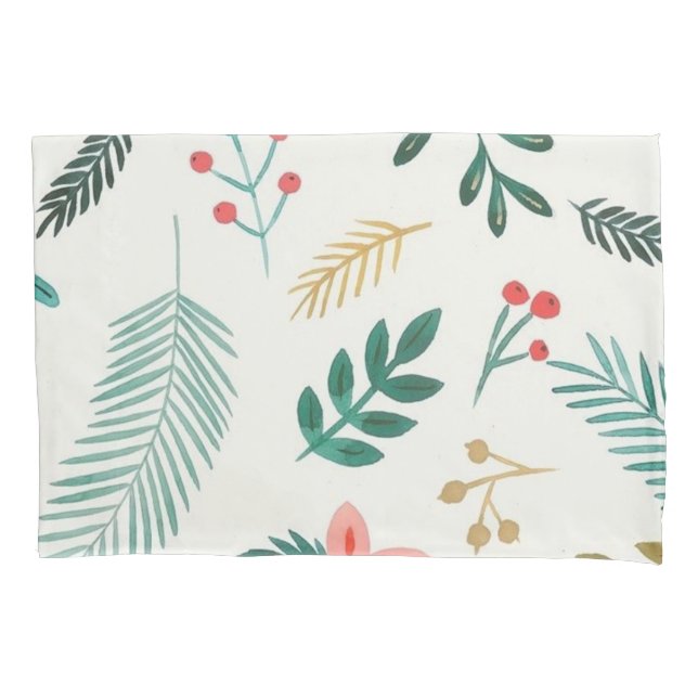 Leaves pattern pillowcase (Front)