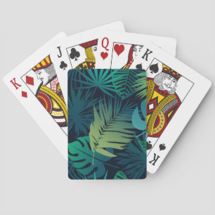 Leaves pattern playing cards