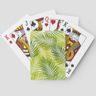 Leaves pattern playing cards