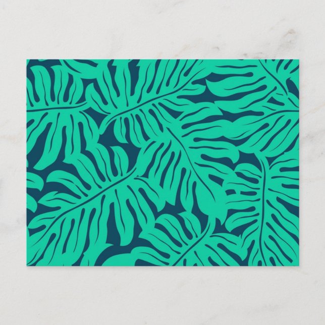 Leaves pattern postcard (Front)