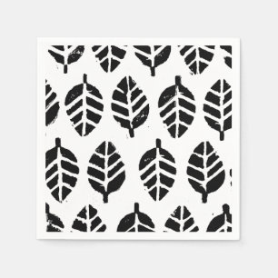 Leaves Pattern Potato Print Napkin