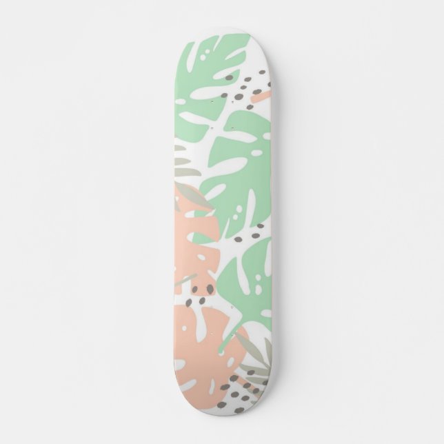 Leaves pattern skateboard (Front)