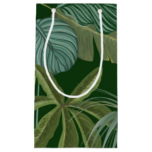 Leaves pattern small gift bag