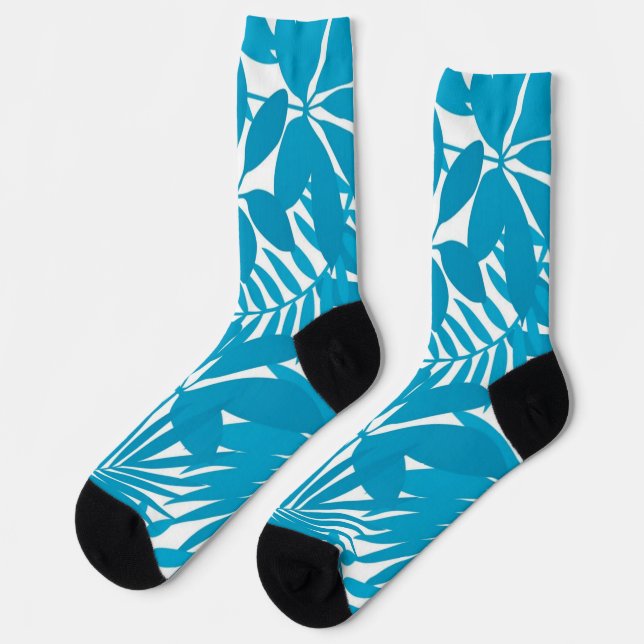 Leaves pattern socks (Left)