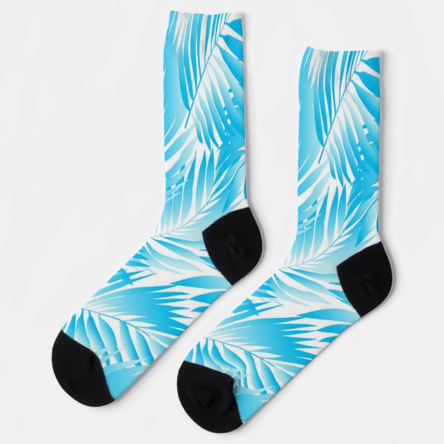 Leaves pattern socks (Left)