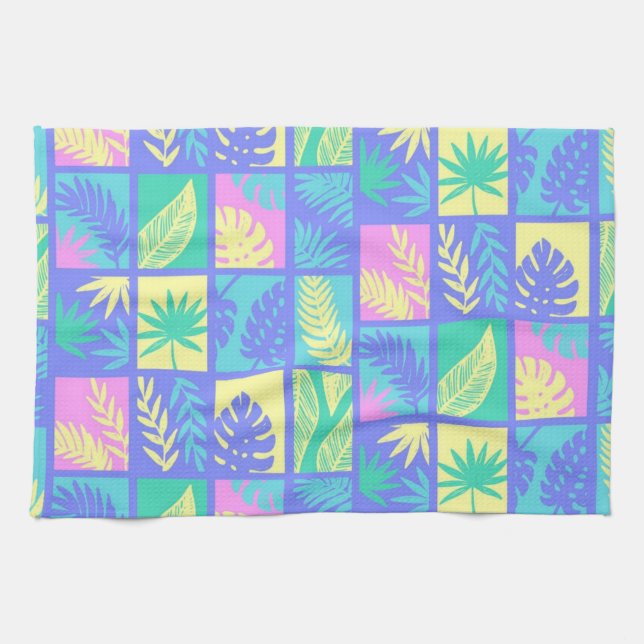 Leaves pattern tea towel (Horizontal)