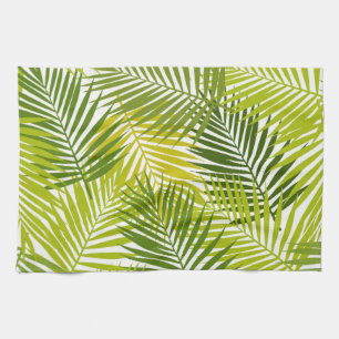 Leaves pattern tea towel