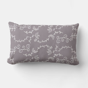 leaves patterned lumbar cushion