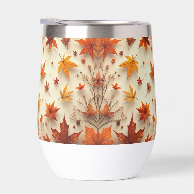 Leaves patterned water bottle (Right)