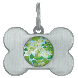 Leaves Pet ID Tag