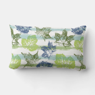 Leaves Print Accent Pillow