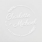 Leaves Round Always Forever Monogram